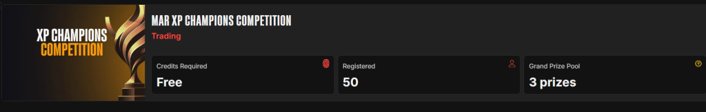 XP Monthly Championship - Compete for 25,000 Credits Prize Pool